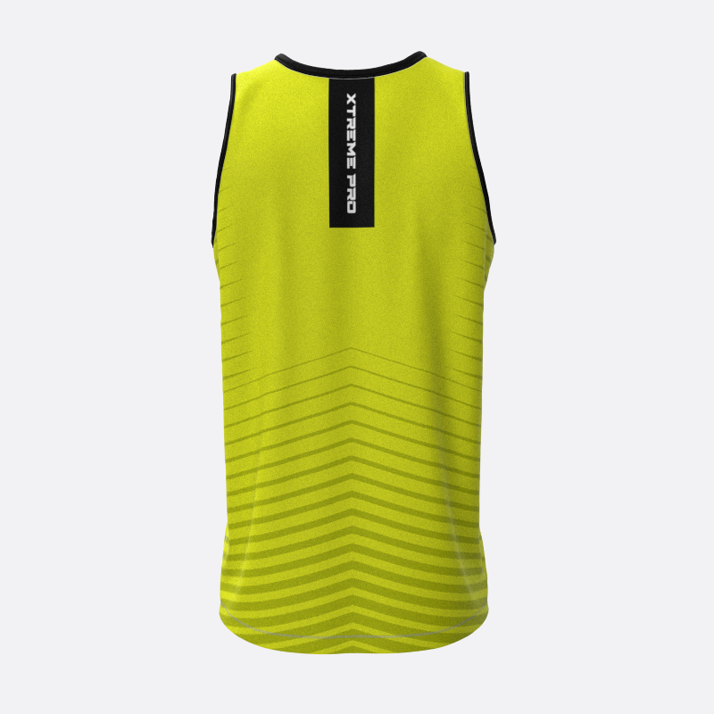 High Jump Track Tank Top in Yellow Xtreme Pro Apparel