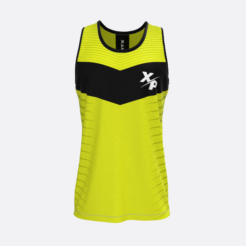 High Jump Track Tank Top in Yellow Xtreme Pro Apparel