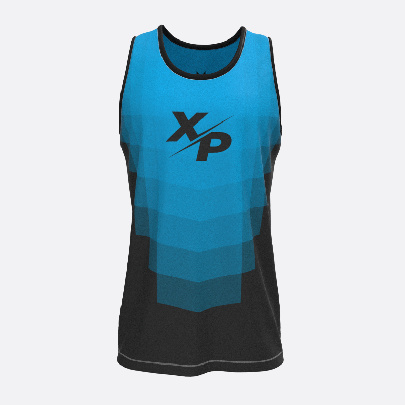 Podium Track Tank Top in Blue Xtreme Pro Apparel