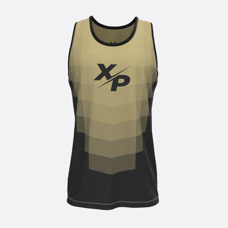 Podium Track Tank Top in Gold Xtreme Pro Apparel