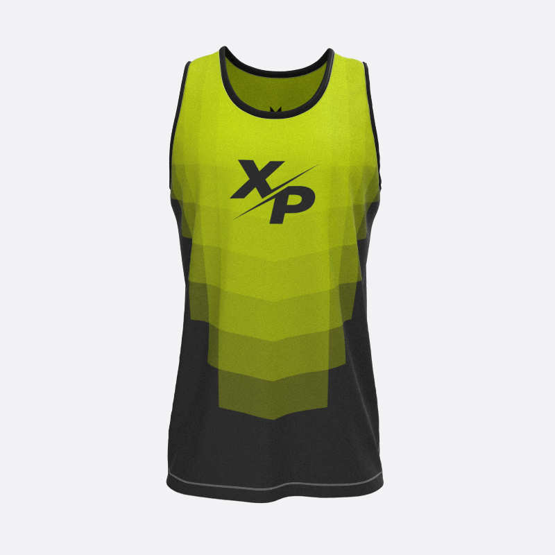 Podium Track Tank Top in Neon Green Xtreme Pro Apparel