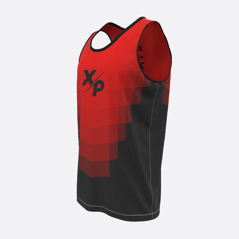 Podium Track Tank Top in Red Xtreme Pro Apparel