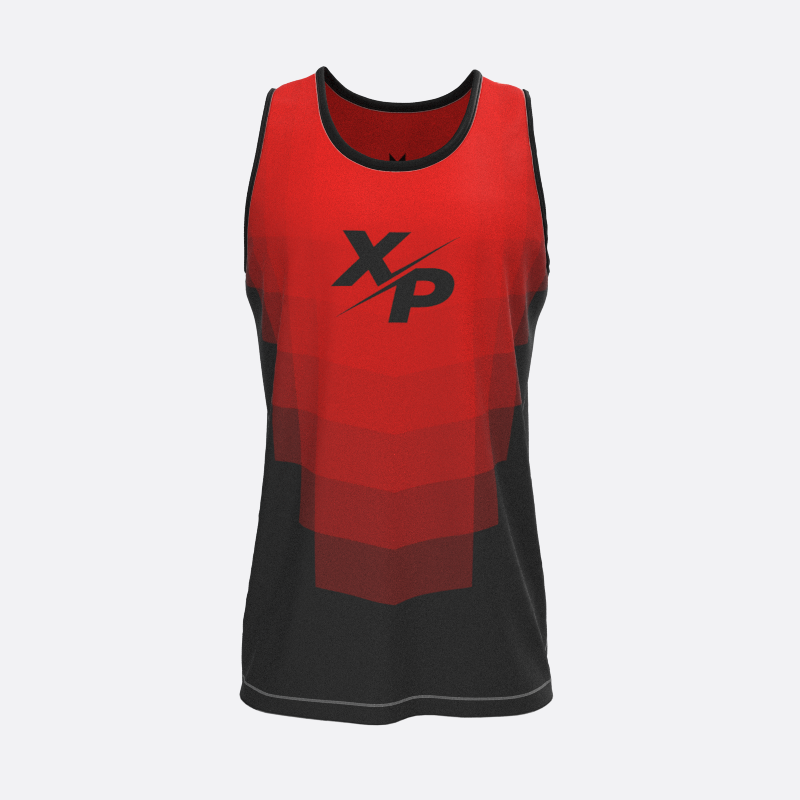 Podium Track Tank Top in Red Xtreme Pro Apparel