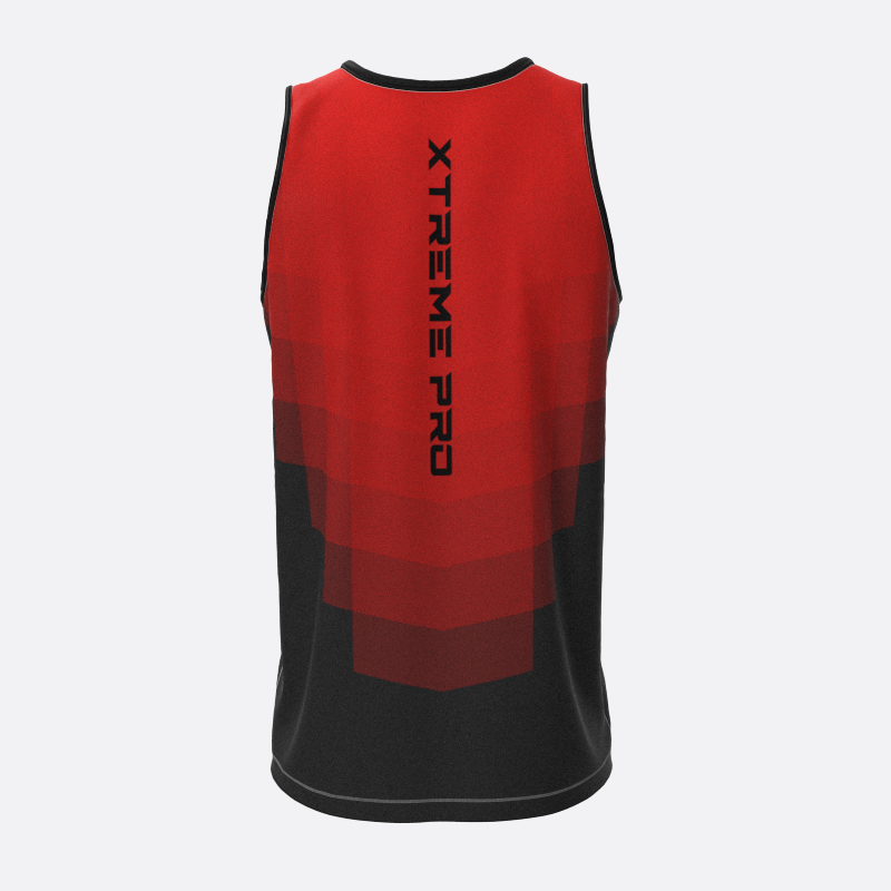 Podium Track Tank Top in Red Xtreme Pro Apparel