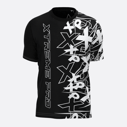Trademark Short Sleeve Fully Sublimated Dry Fit in Black Xtreme Pro Apparel