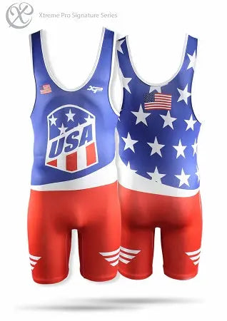 USA Retro Wrestling Singlet Xtreme Pro Apparel