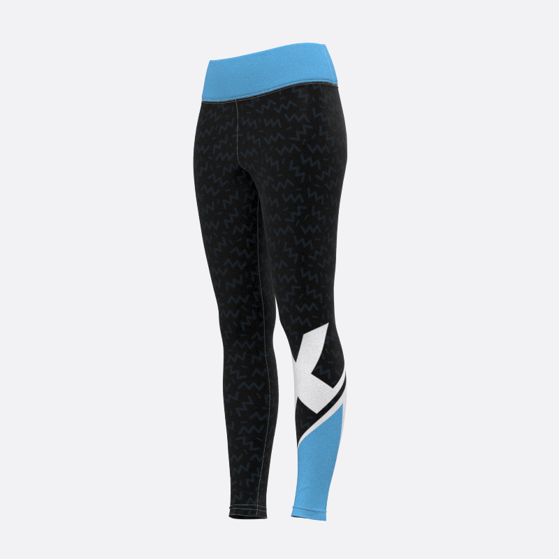 90's Womens Compression Pants in Blue Xtreme Pro Apparel