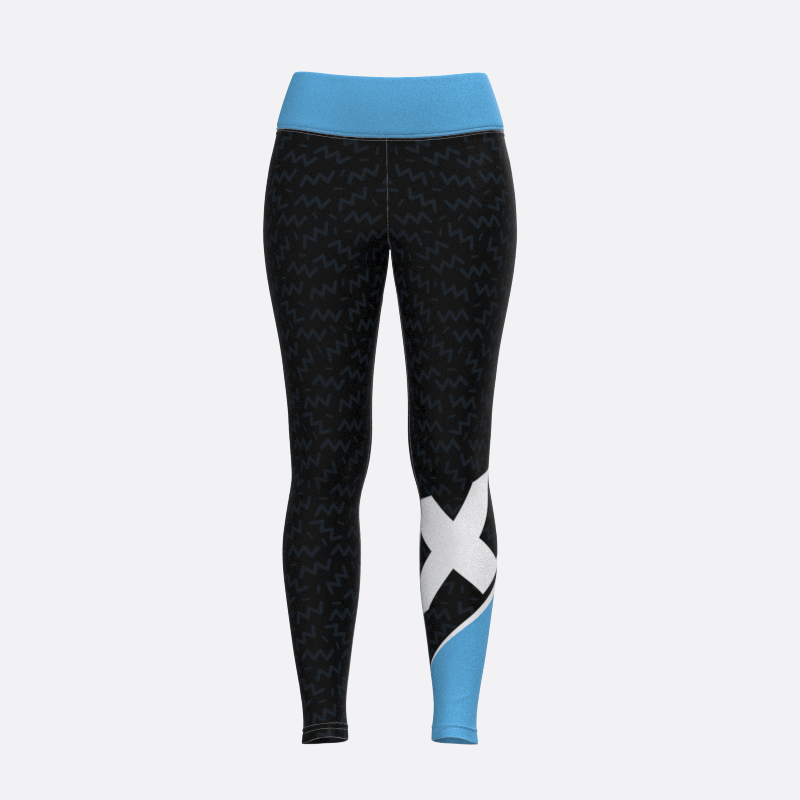 90's Womens Compression Pants in Blue Xtreme Pro Apparel