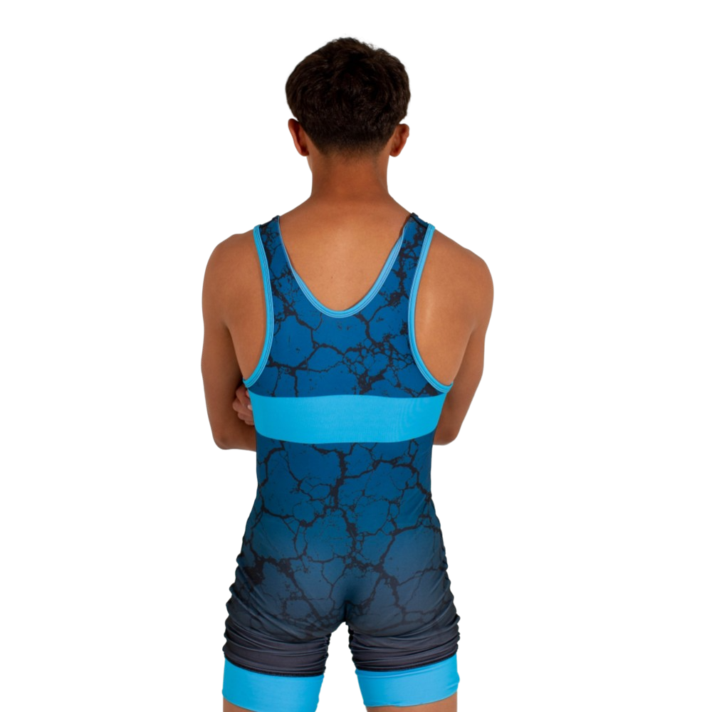 Approved Freestyle & Greco Cracked Earth Fully Sublimated Wrestling Singlet