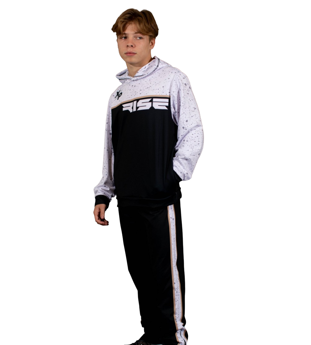 Rise Ink Fully Sublimated Sweatpants w- Pockets & Side Zippers