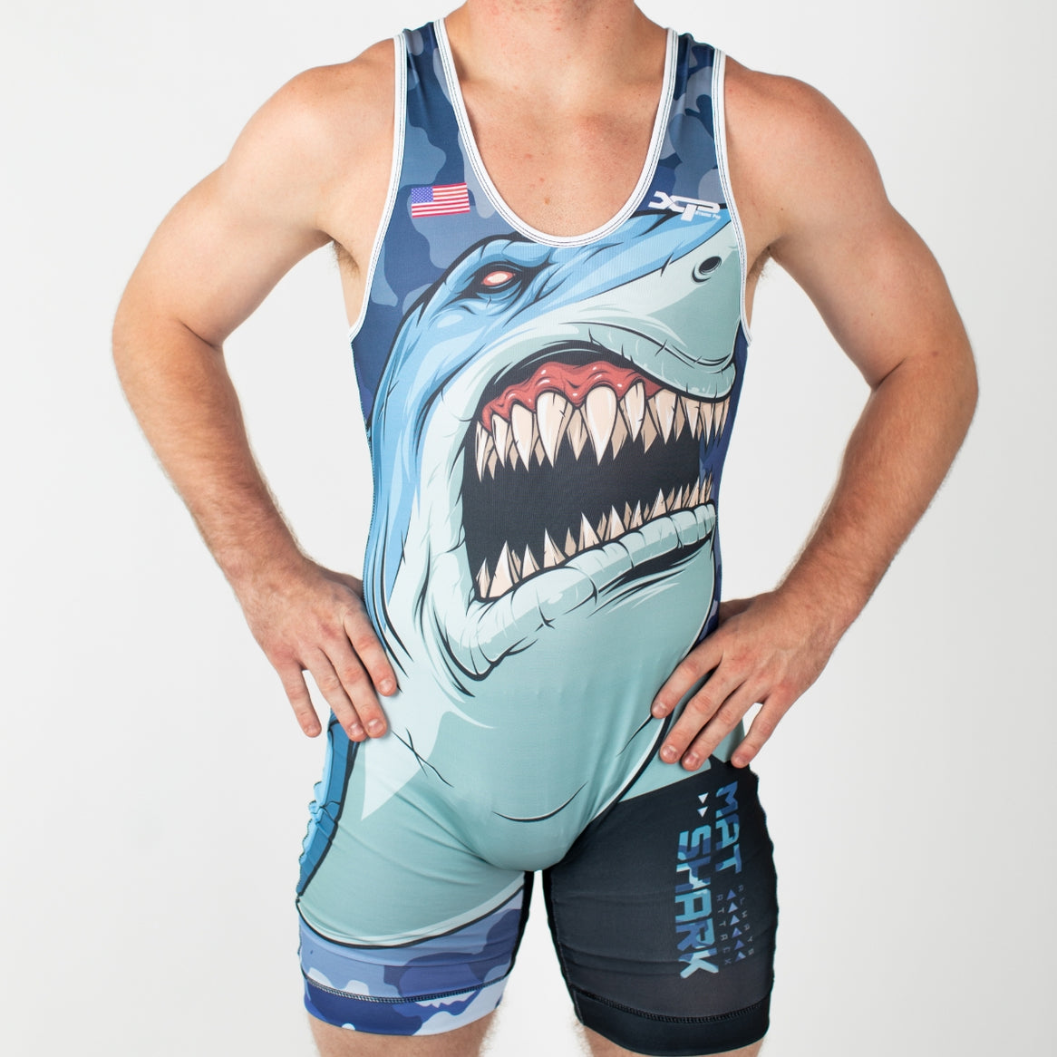 Mat Shark Wrestling Singlet