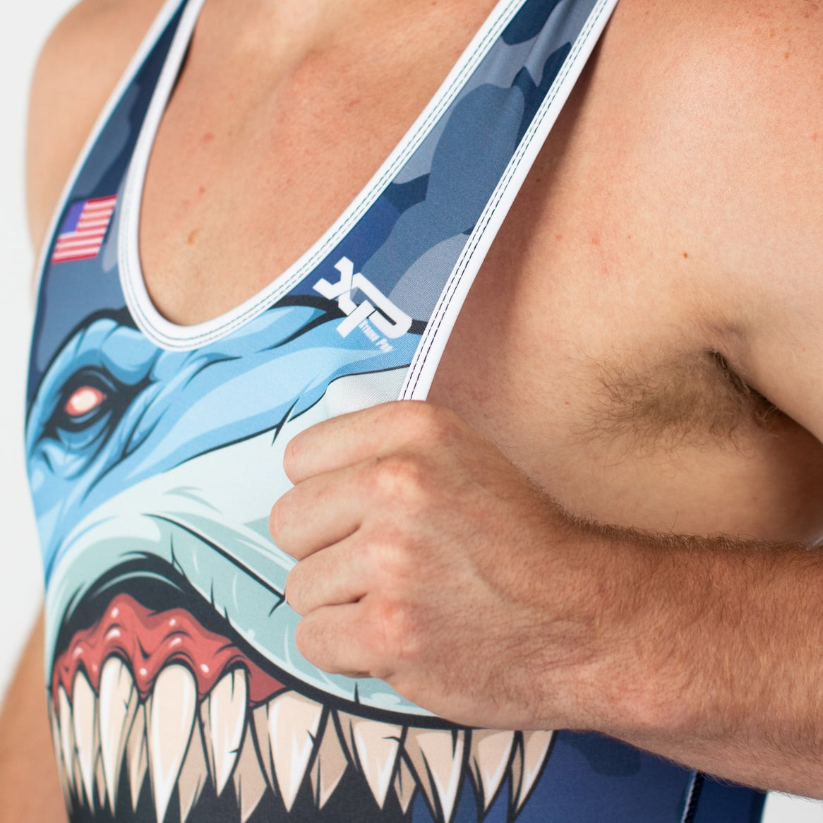 Mat Shark Wrestling Singlet