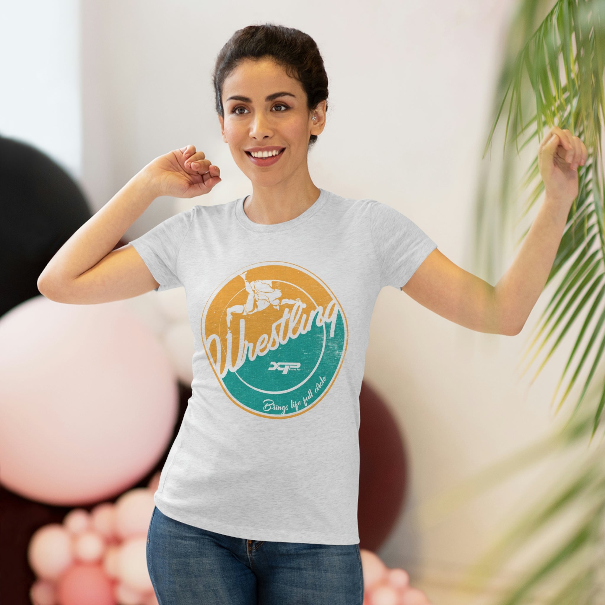 Wrestling Brings Life Full Circle Women's Triblend Tee by XPA Gear