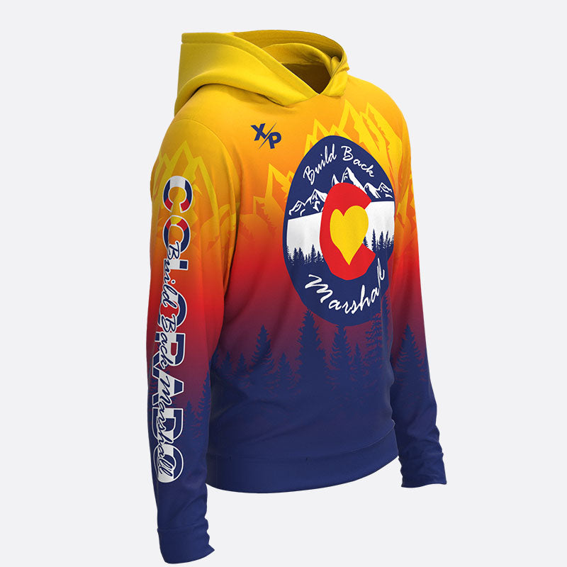 Build Back Marshall Super Soft Fully Sublimated Hoodie Xtreme Pro Apparel