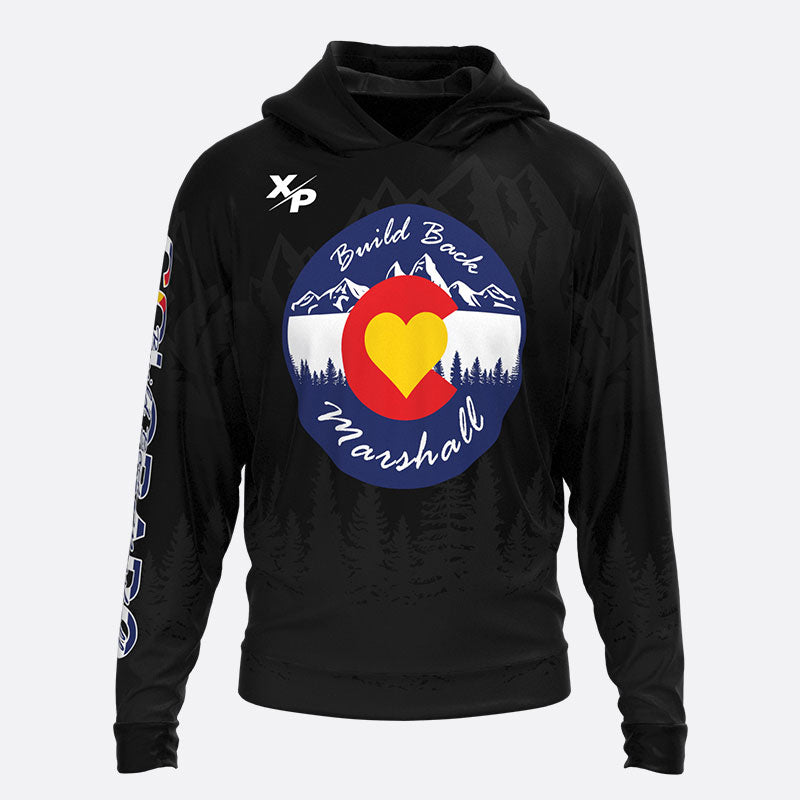 Build Back Marshall Super Soft Fully Sublimated Hoodie Xtreme Pro Apparel