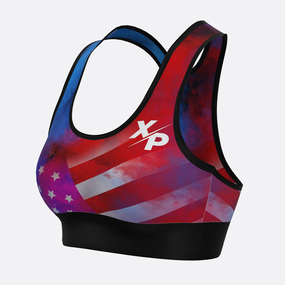 US Smoke XP Logo Sports Bra Xtreme Pro Apparel