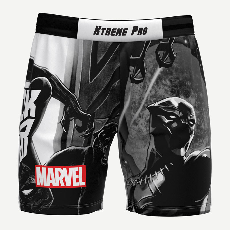 Black Panther Wakanda Fight Shorts Xtreme Pro Apparel