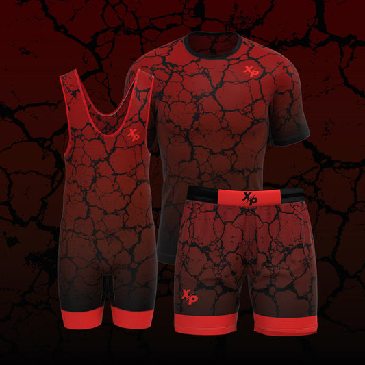 Cracked Earth Red Collection Xtreme Pro Apparel