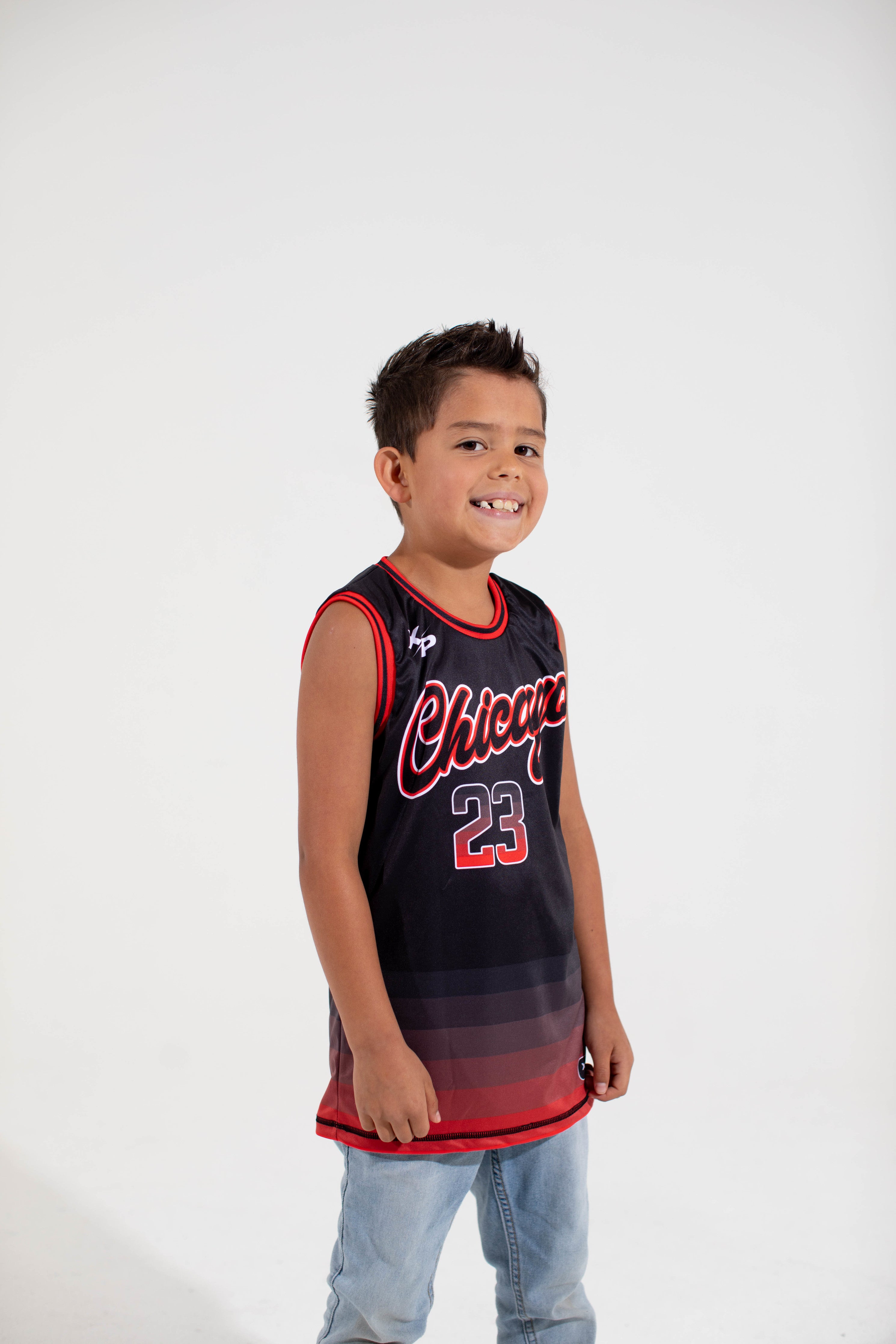 Chicago Reversible Basketball Jersey in Black