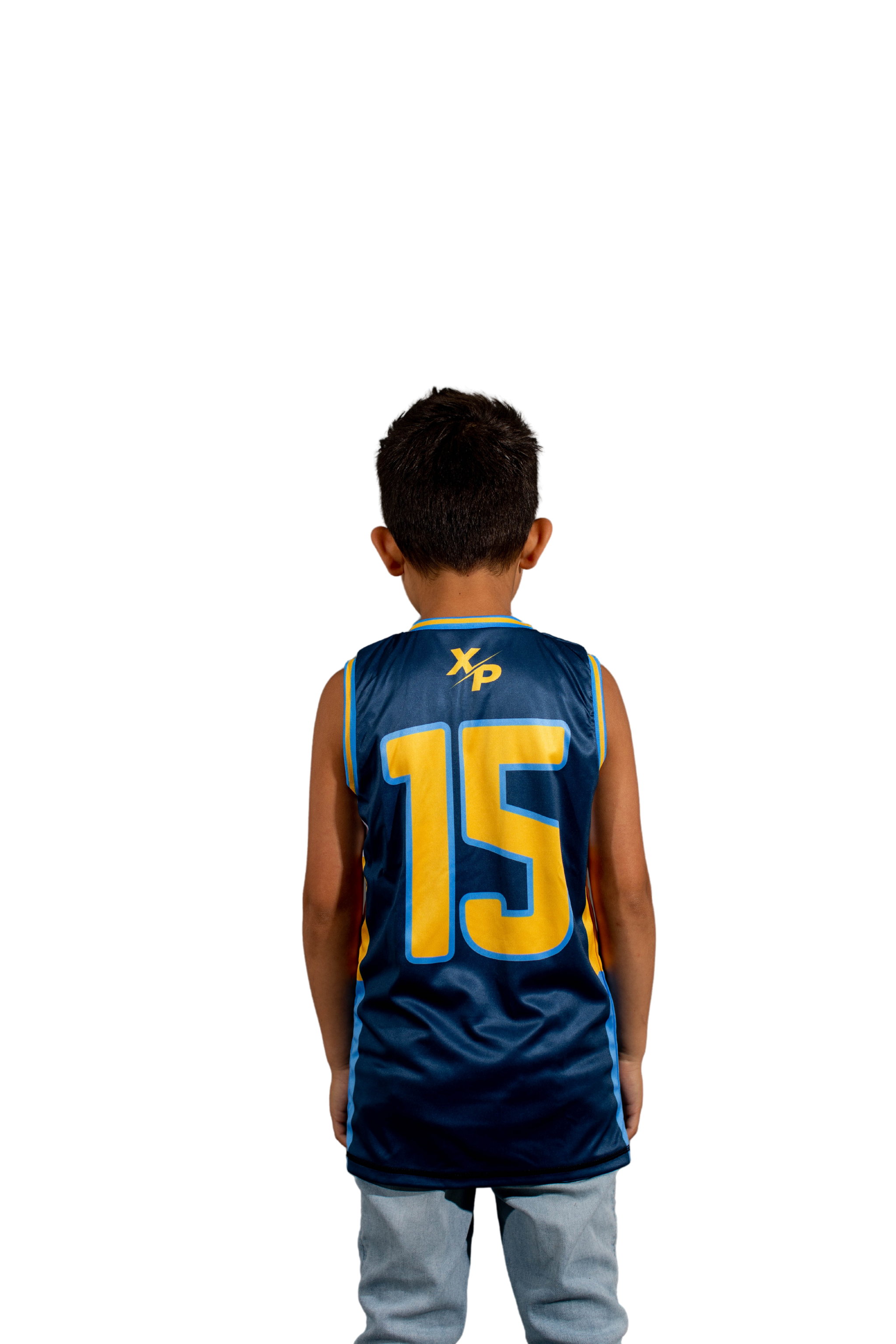 Denver Reversible Basketball Jersey in Blue