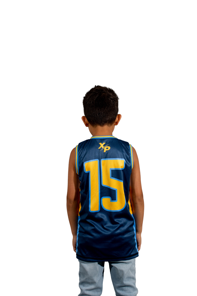 Denver Reversible Basketball Jersey in Blue