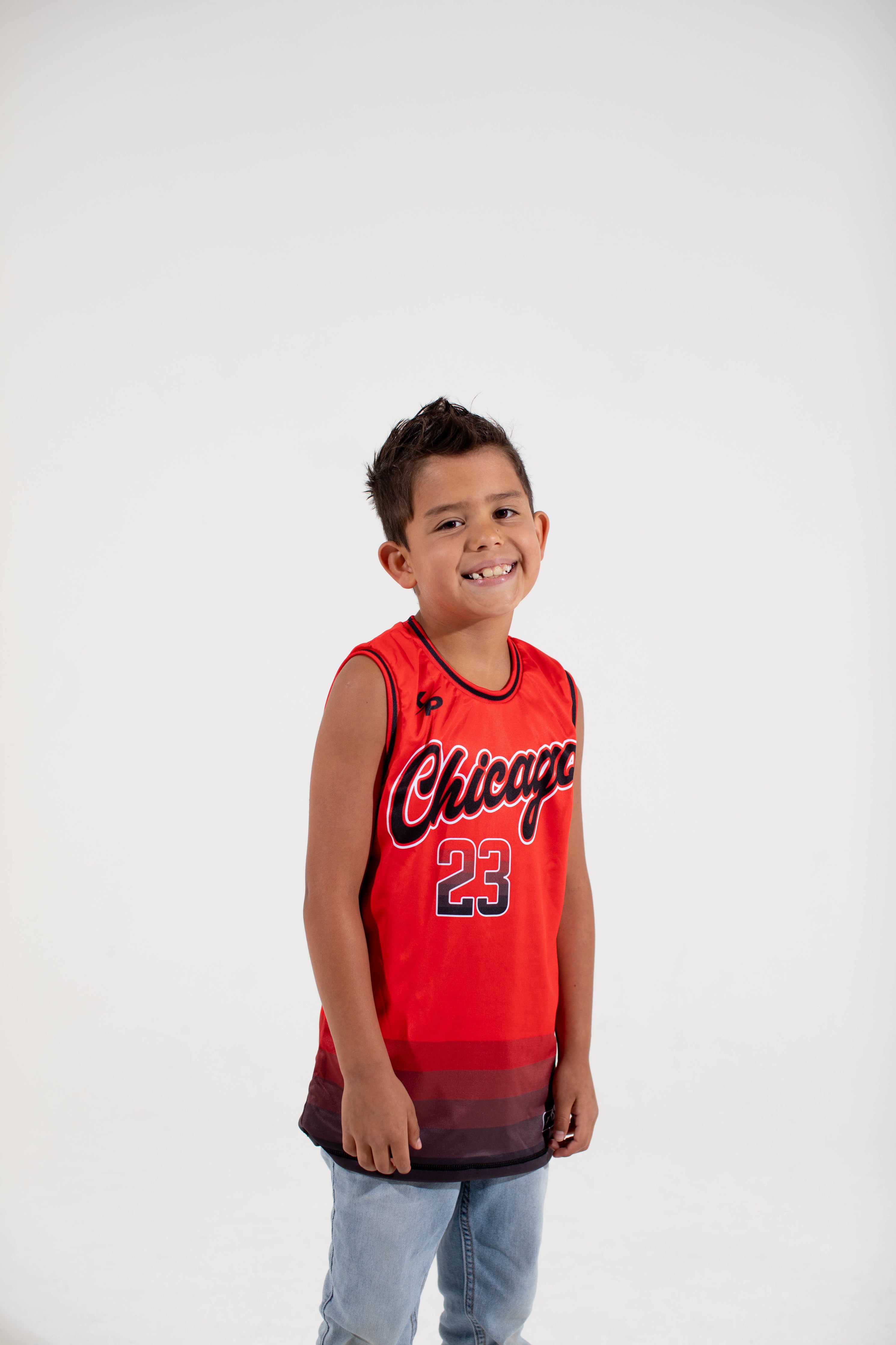 Chicago Reversible Basketball Jersey in Red
