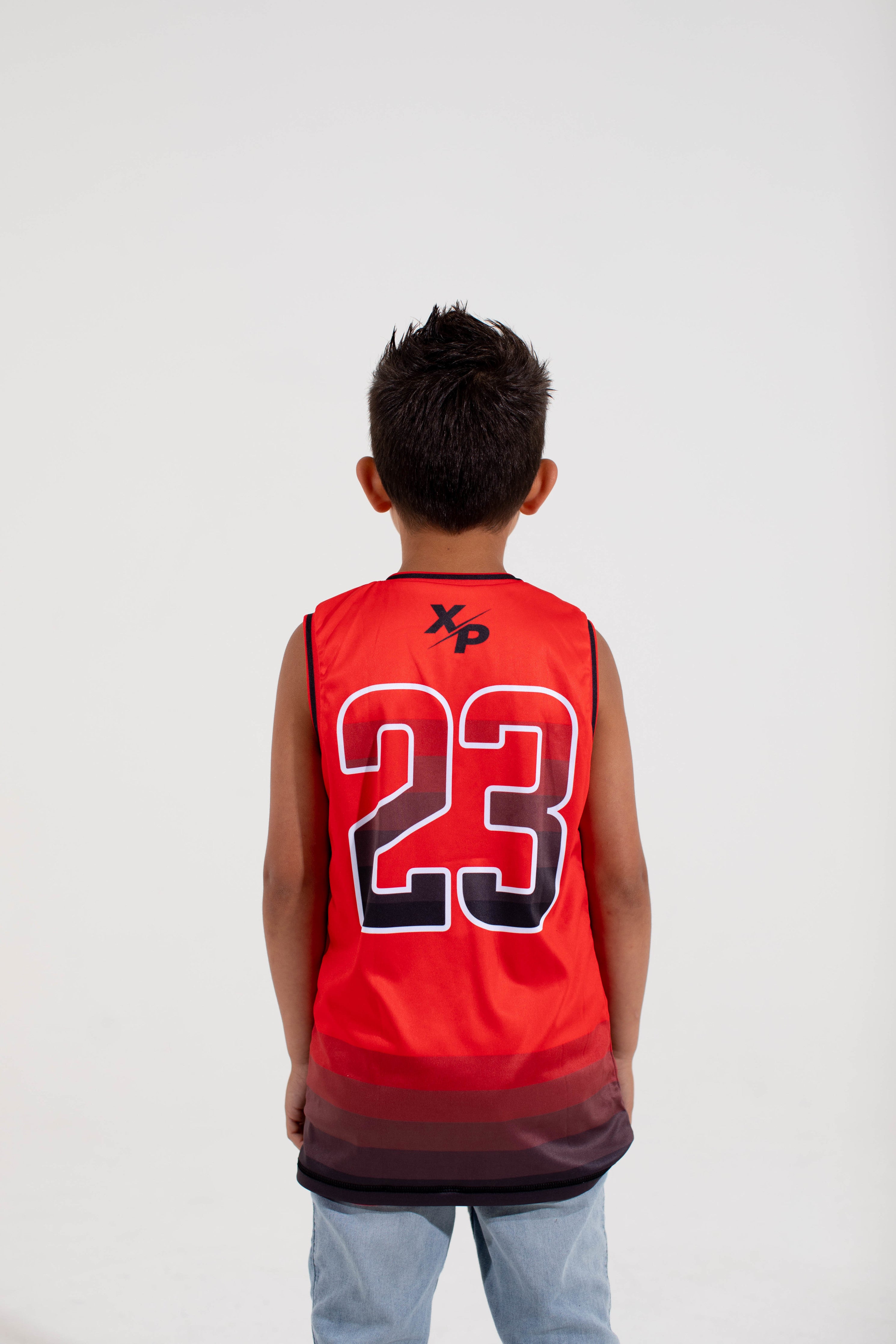 Chicago Reversible Basketball Jersey in Red