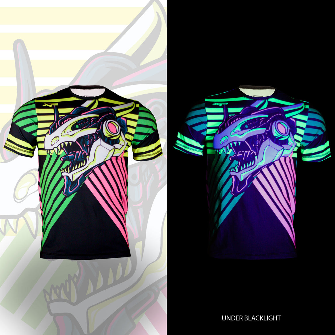 Cyber Dino Wrestling Compression Shirt Xtreme Pro Apparel