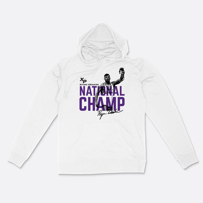 Limited Edition Ryan Deakin National Champion Super Soft Cotton Hoodie Xtreme Pro Apparel