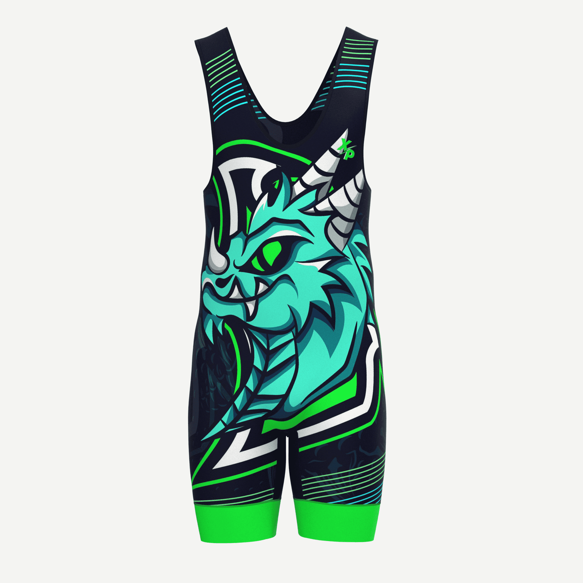 Cyber Dragon Wrestling Singlet Xtreme Pro Apparel