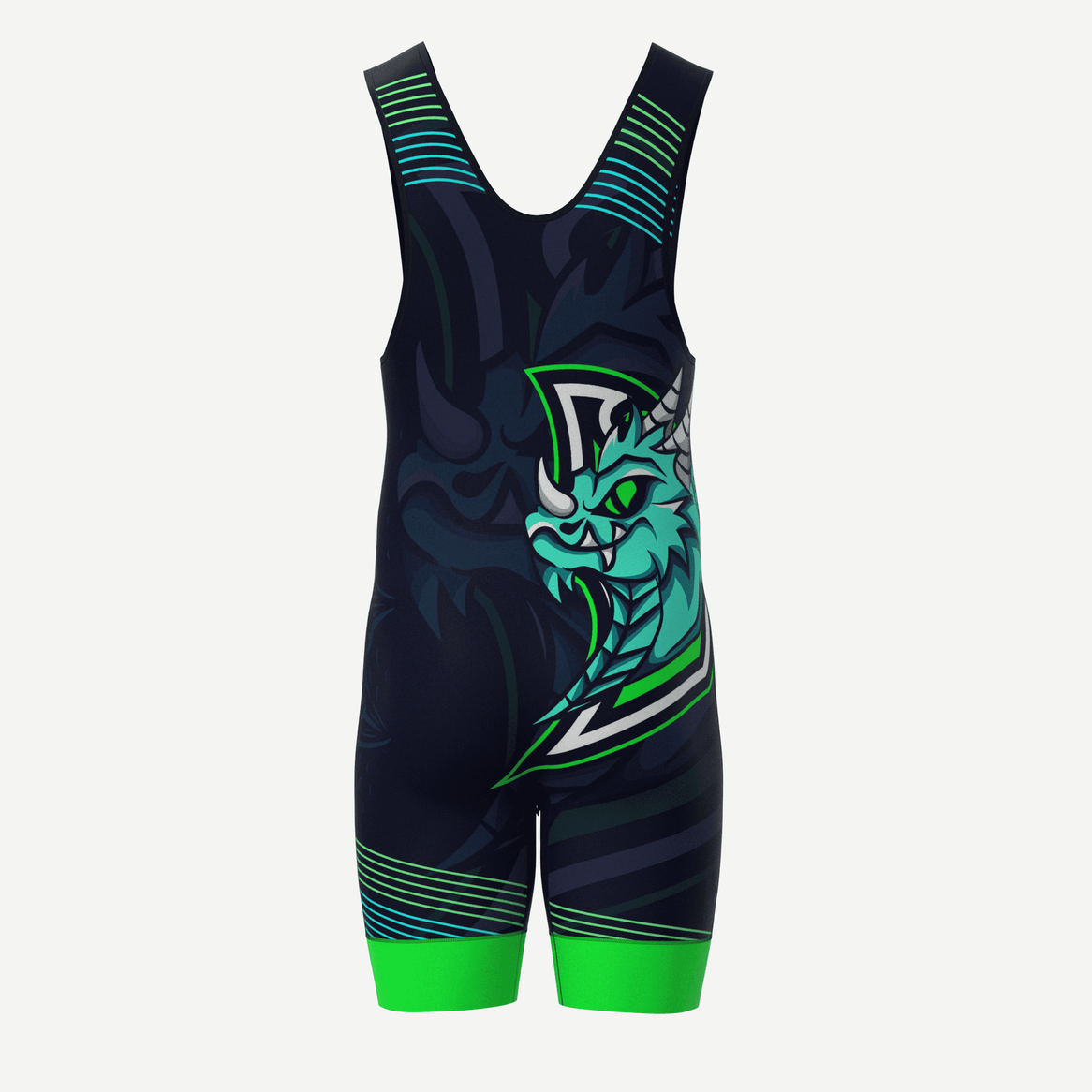 Cyber Dragon Wrestling Singlet Xtreme Pro Apparel