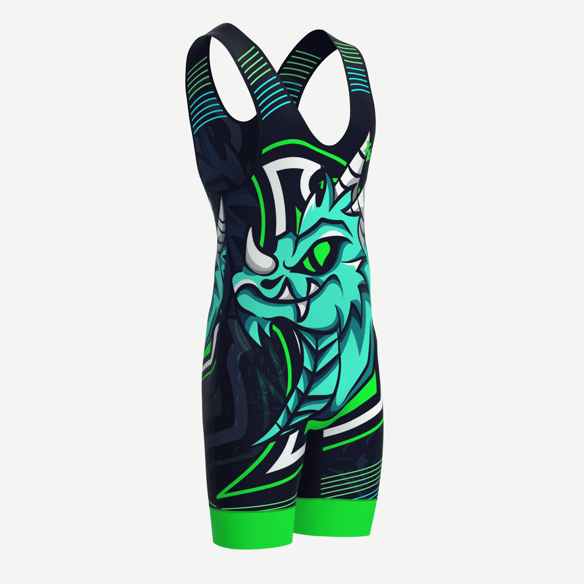 Cyber Dragon Wrestling Singlet Xtreme Pro Apparel