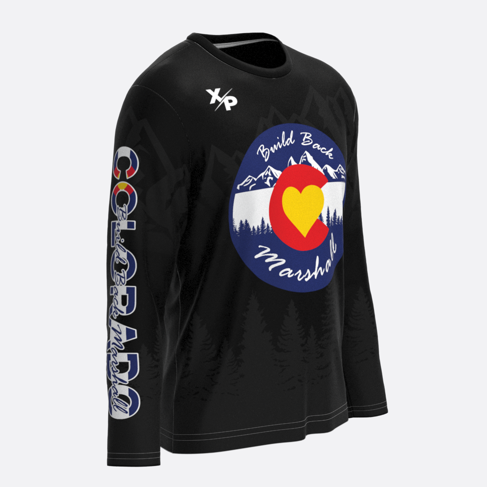 Build Back Marshall Long Sleeve Fully Sublimated Dry Fit Xtreme Pro Apparel