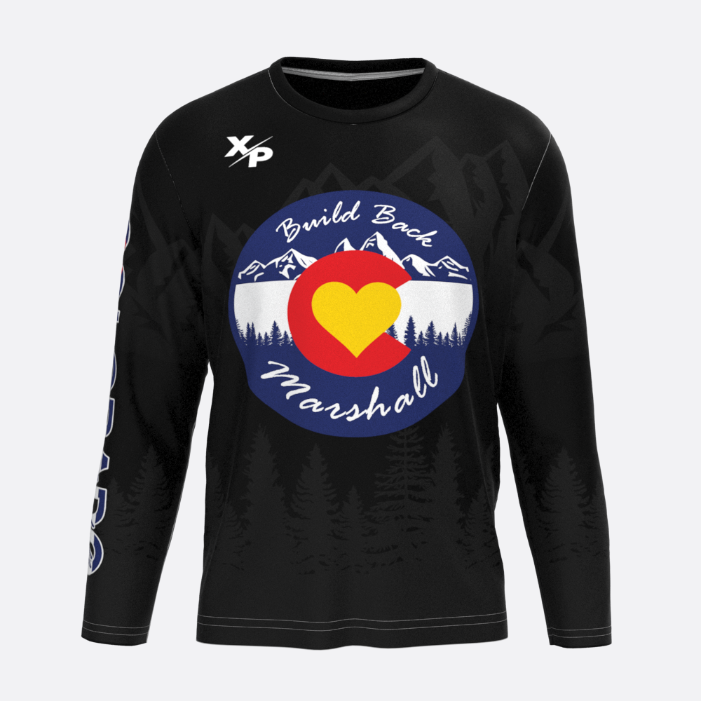 Build Back Marshall Long Sleeve Fully Sublimated Dry Fit Xtreme Pro Apparel