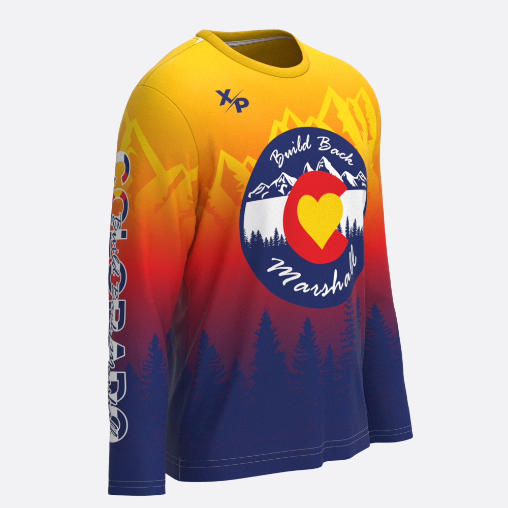 Build Back Marshall Long Sleeve Fully Sublimated Dry Fit Xtreme Pro Apparel