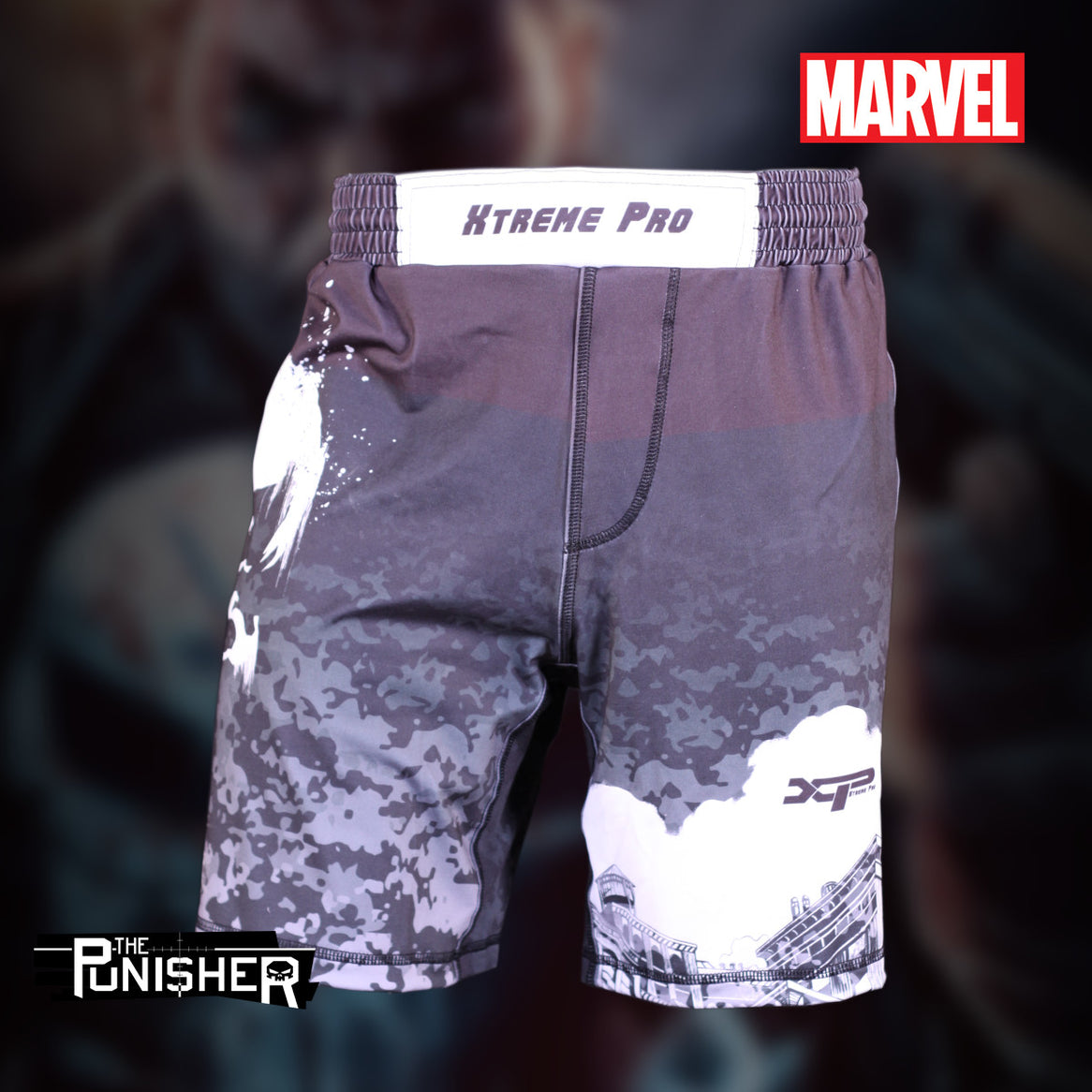 Custom Marvel Sublimated Punisher Sport Shorts Xtreme Pro Apparel