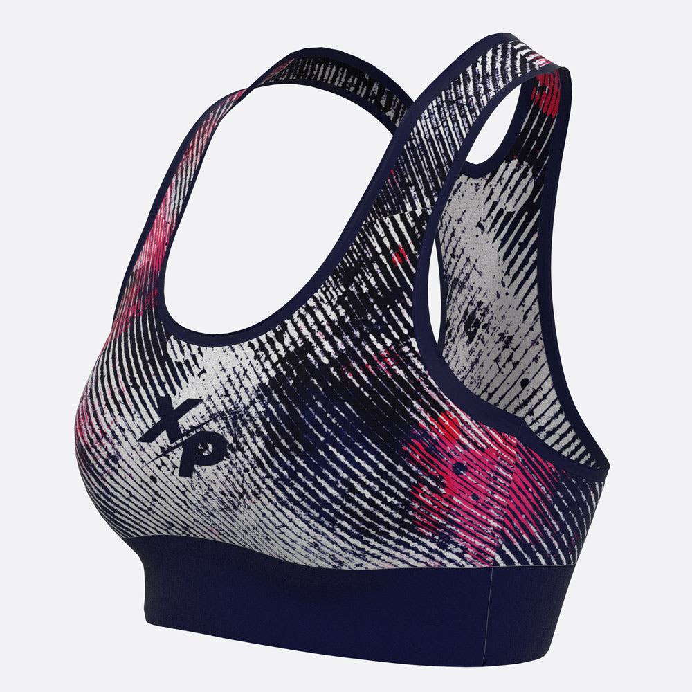 Athletic Grunge XP Logo Sports Bra Xtreme Pro Apparel