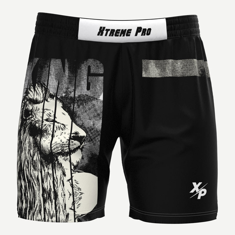 King Rise Training Shorts in Black Xtreme Pro Apparel