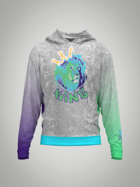 King Lion Super Soft Fully Sublimated Hoodie Xtreme Pro Apparel