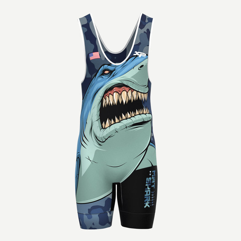 Mat Shark Wrestling Singlet Xtreme Pro Apparel