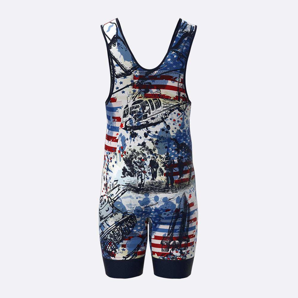 Merica Wrestling Singlet Xtreme Pro Apparel