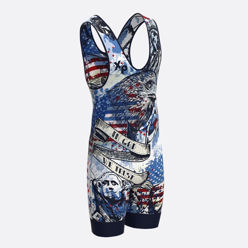 Merica Wrestling Singlet Xtreme Pro Apparel