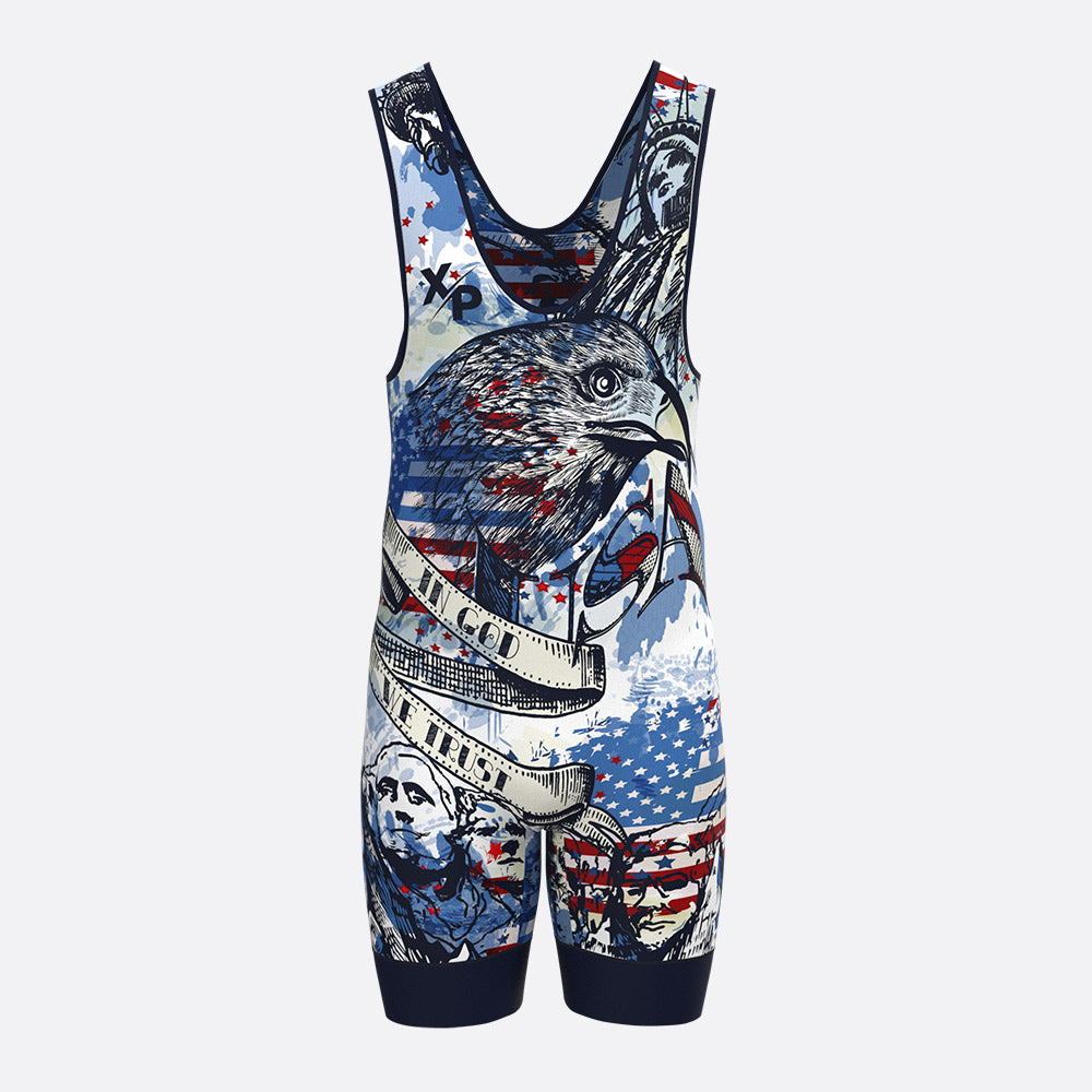 Merica Wrestling Singlet Xtreme Pro Apparel