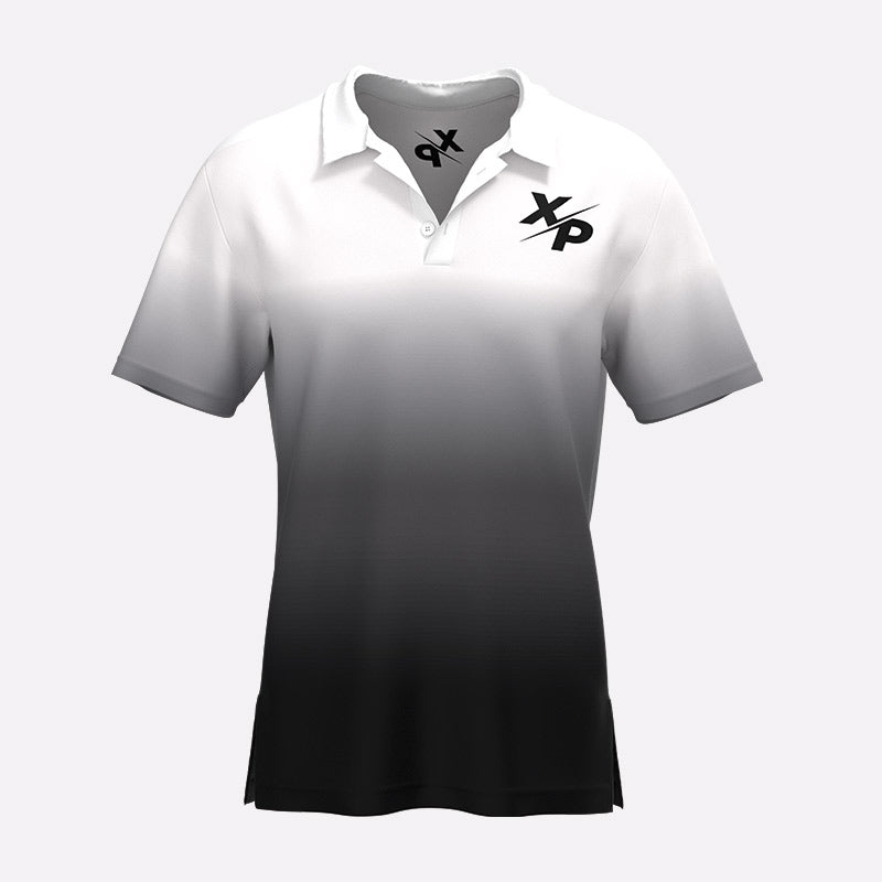 Elite Coaches Fully Sublimated Polo in White- Black Xtreme Pro Apparel