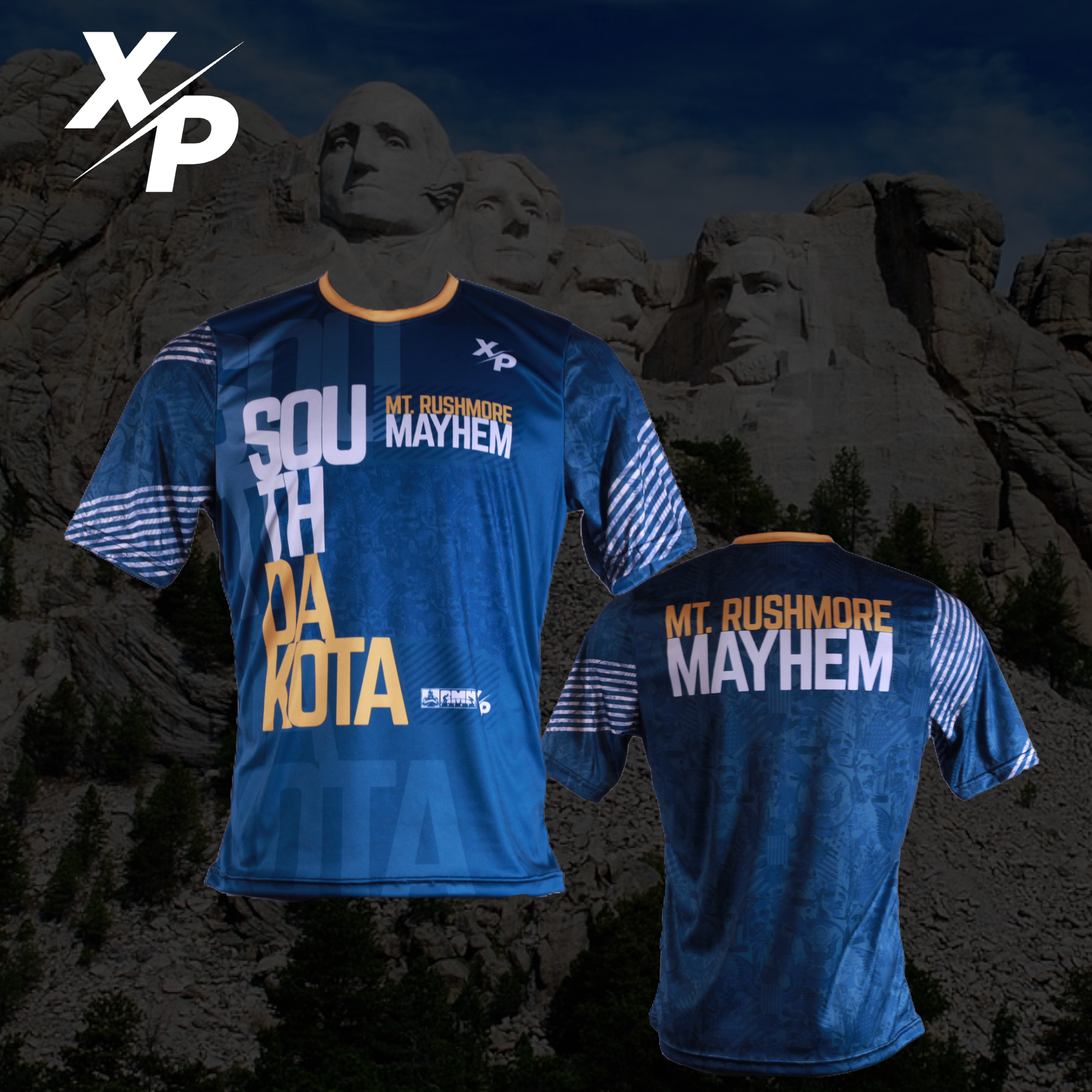 Exclusive Rushmore Sublimated Short Sleeve Dry Fit Xtreme Pro Apparel