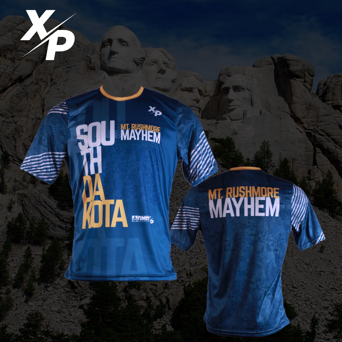 Exclusive Rushmore Sublimated Short Sleeve Dry Fit Xtreme Pro Apparel