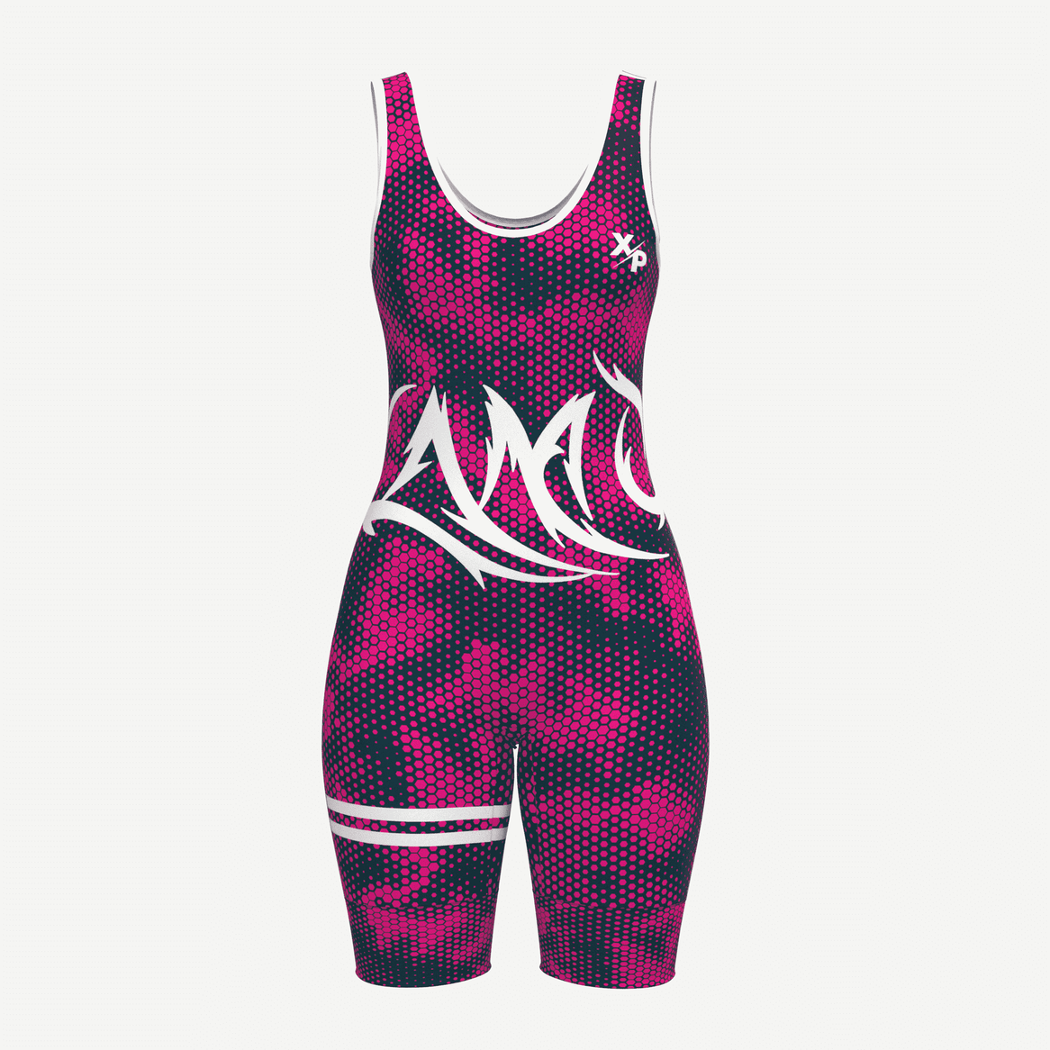 Pixelated Camo Wrestling Singlet Women Xtreme Pro Apparel