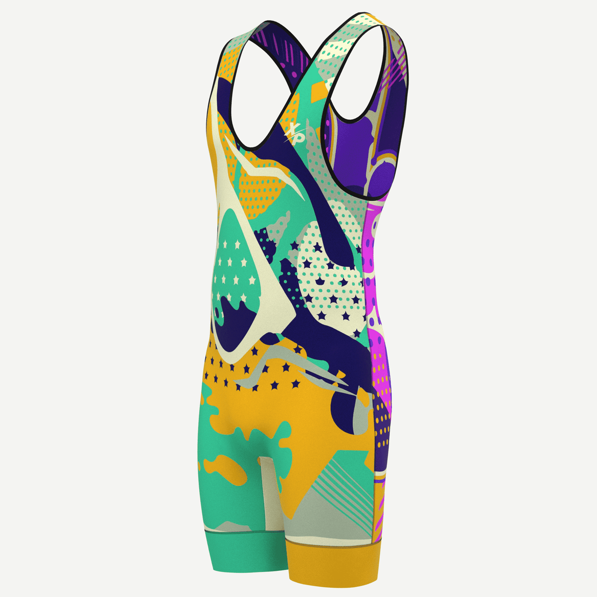 Pop Art Fully Sublimated Men's Wrestling Singlet Xtreme Pro Apparel