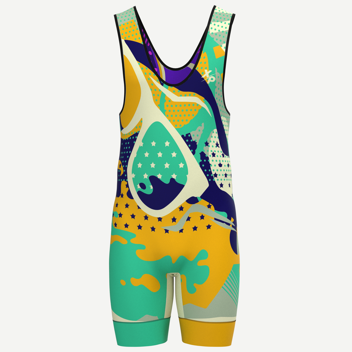 Pop Art Fully Sublimated Men's Wrestling Singlet Xtreme Pro Apparel