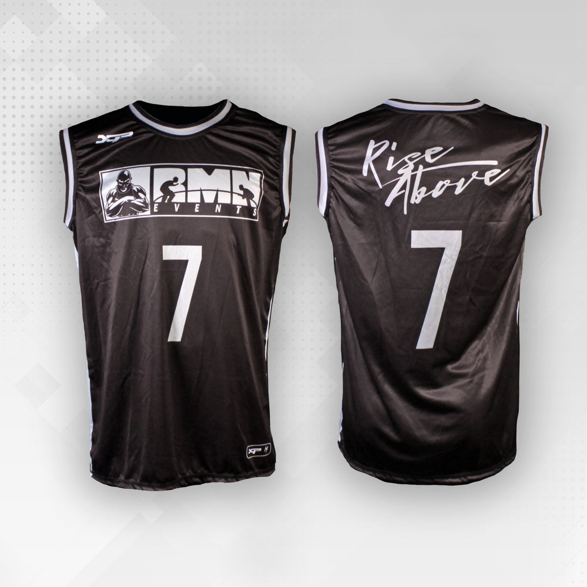 RMN Events Vintage Jersey in Black Xtreme Pro Apparel